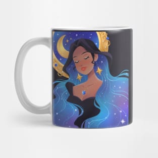 Galaxy Hair Girl Mug